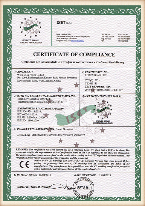 OUR CERTIFICATE